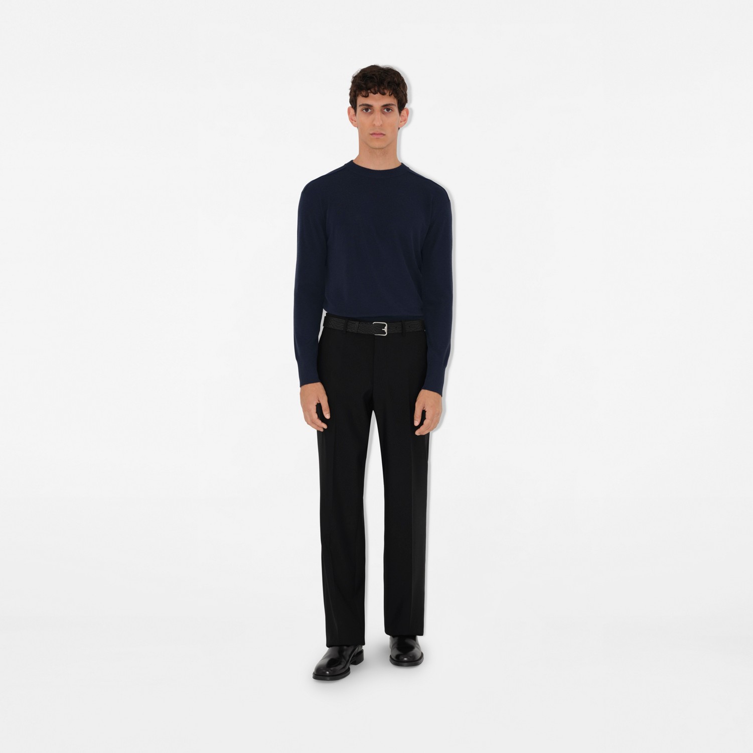 ウールセーター (ダークネイビー) - メンズ, ウール | Burberry ウールセーター (ダークネイビー) - メンズ, ウール | Burberry
