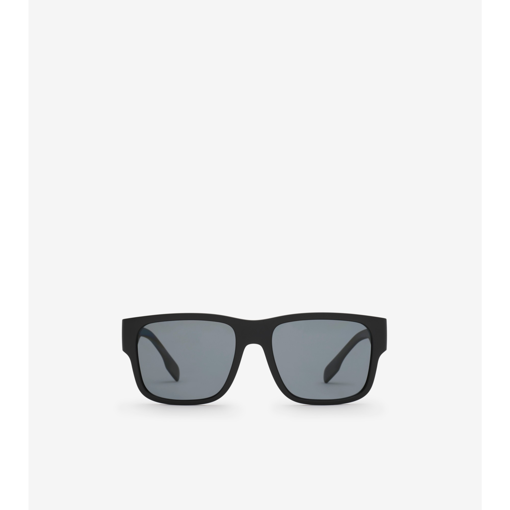 Logo Detail Square Frame Sunglasses in Black - Men