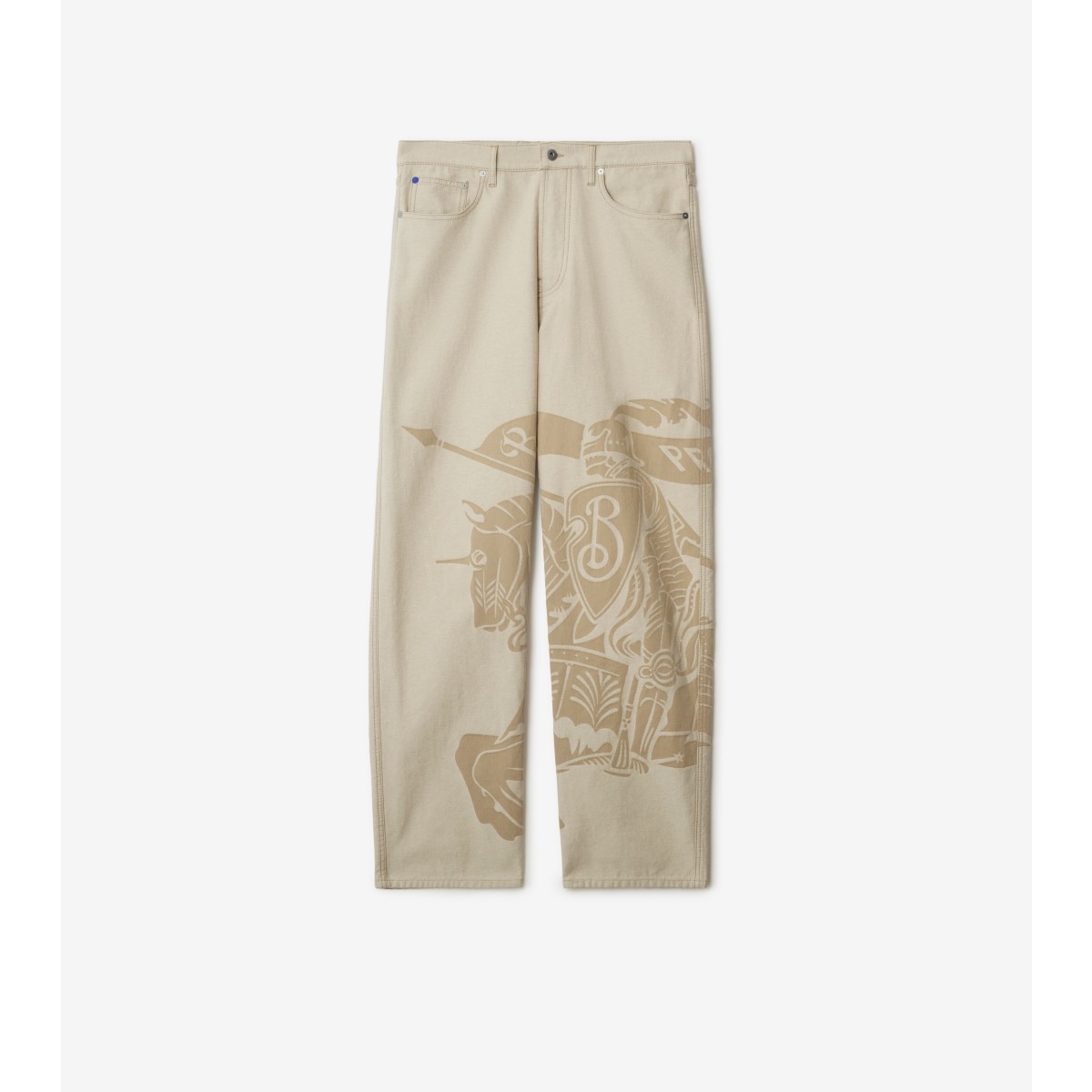 Burberry Regular Fit Ekd Jeans In Rubble