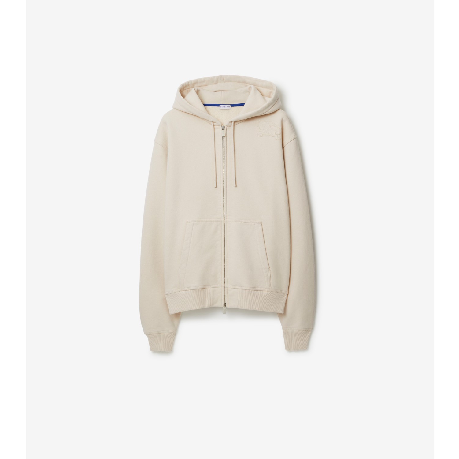 Hoodie zippé en coton