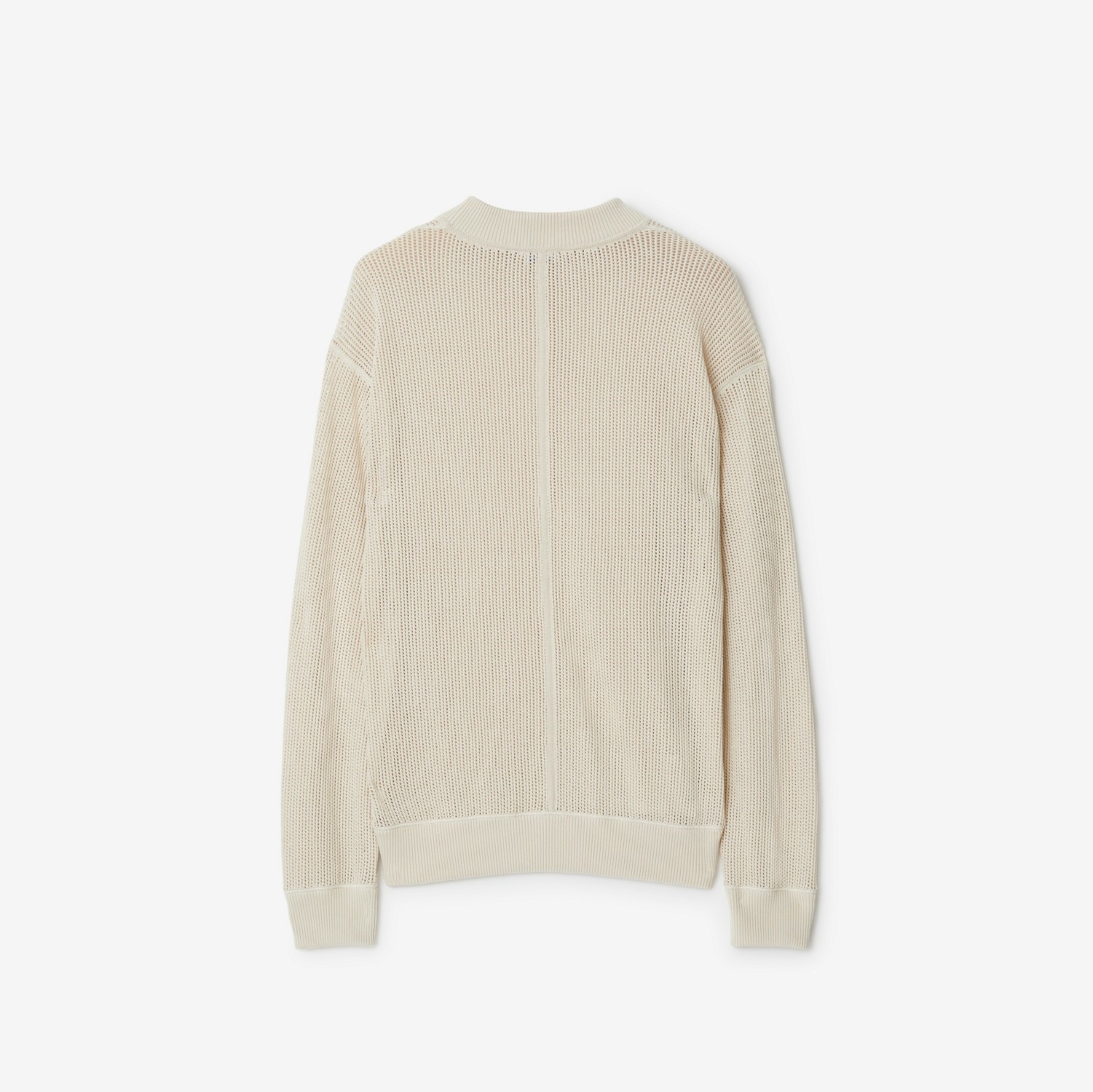 Cotton Mesh Sweater