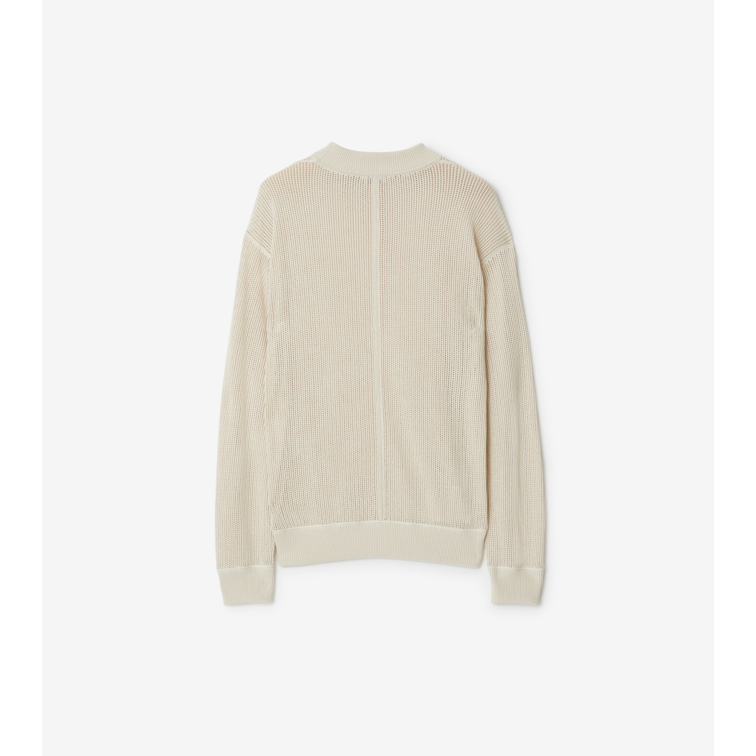 Cotton Mesh Sweater