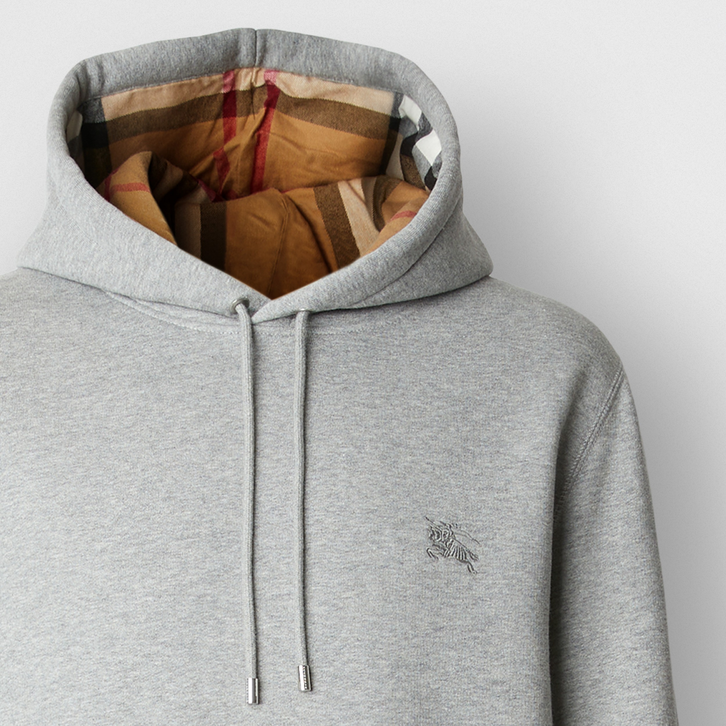 Top 33+ imagen grey burberry hoodie