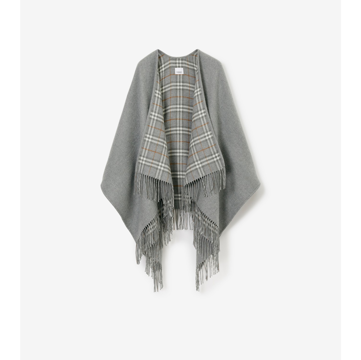 Burberry reversible merino store wool cape