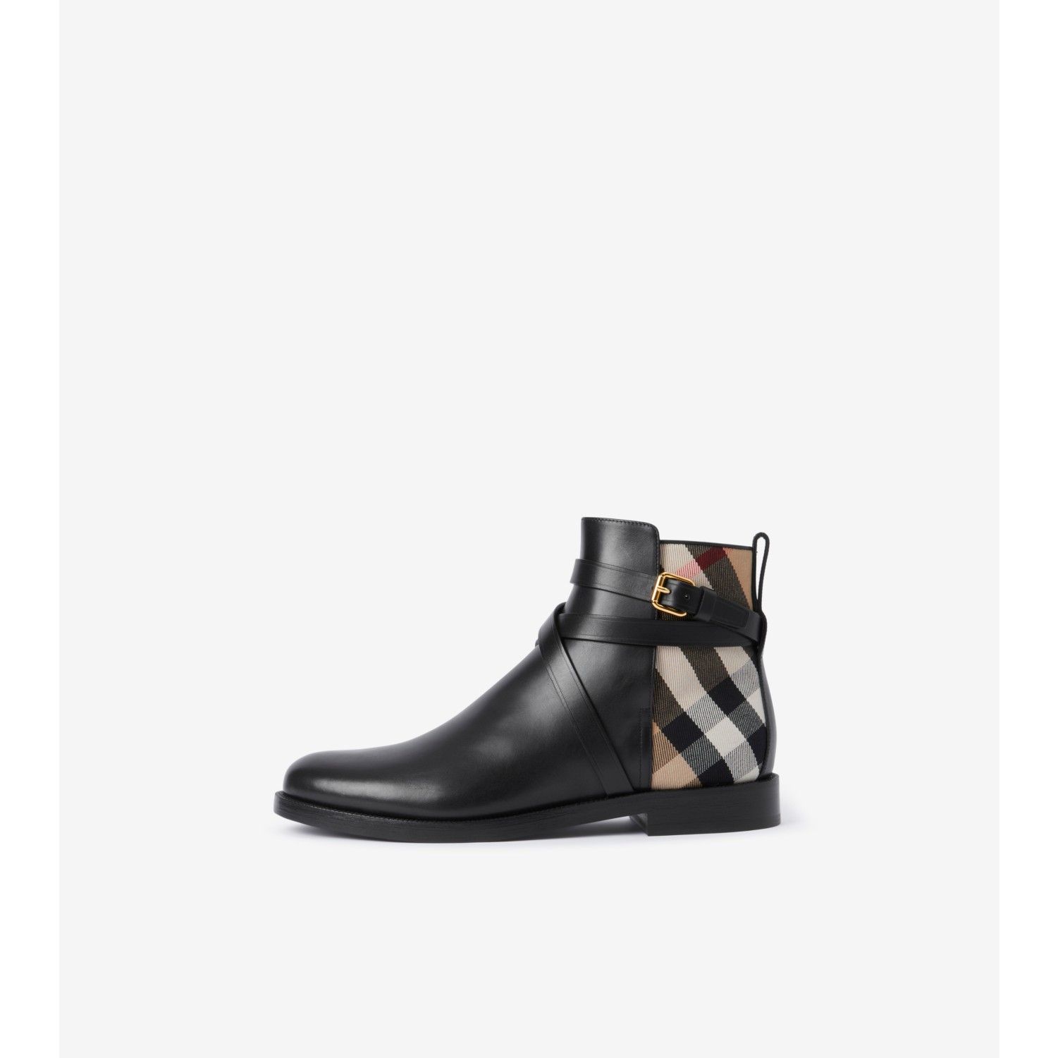 Bottines en cuir House Check