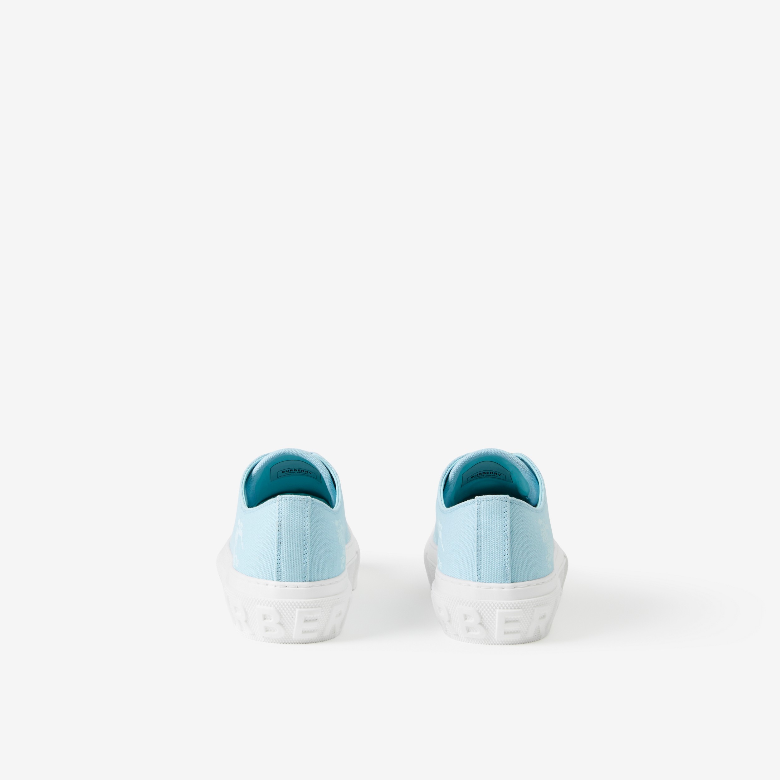 Sneaker in cotone con stampa EKD (Azzurro Pallido) - Donna | Sito ufficiale Burberry® - 3