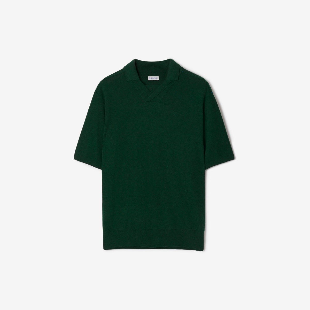 Burberry Wool Polo Shirt In Ivy