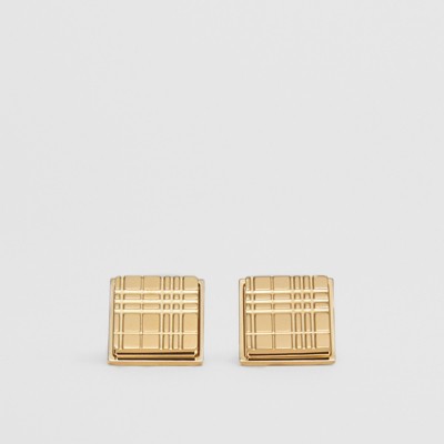 burberry gold cufflinks
