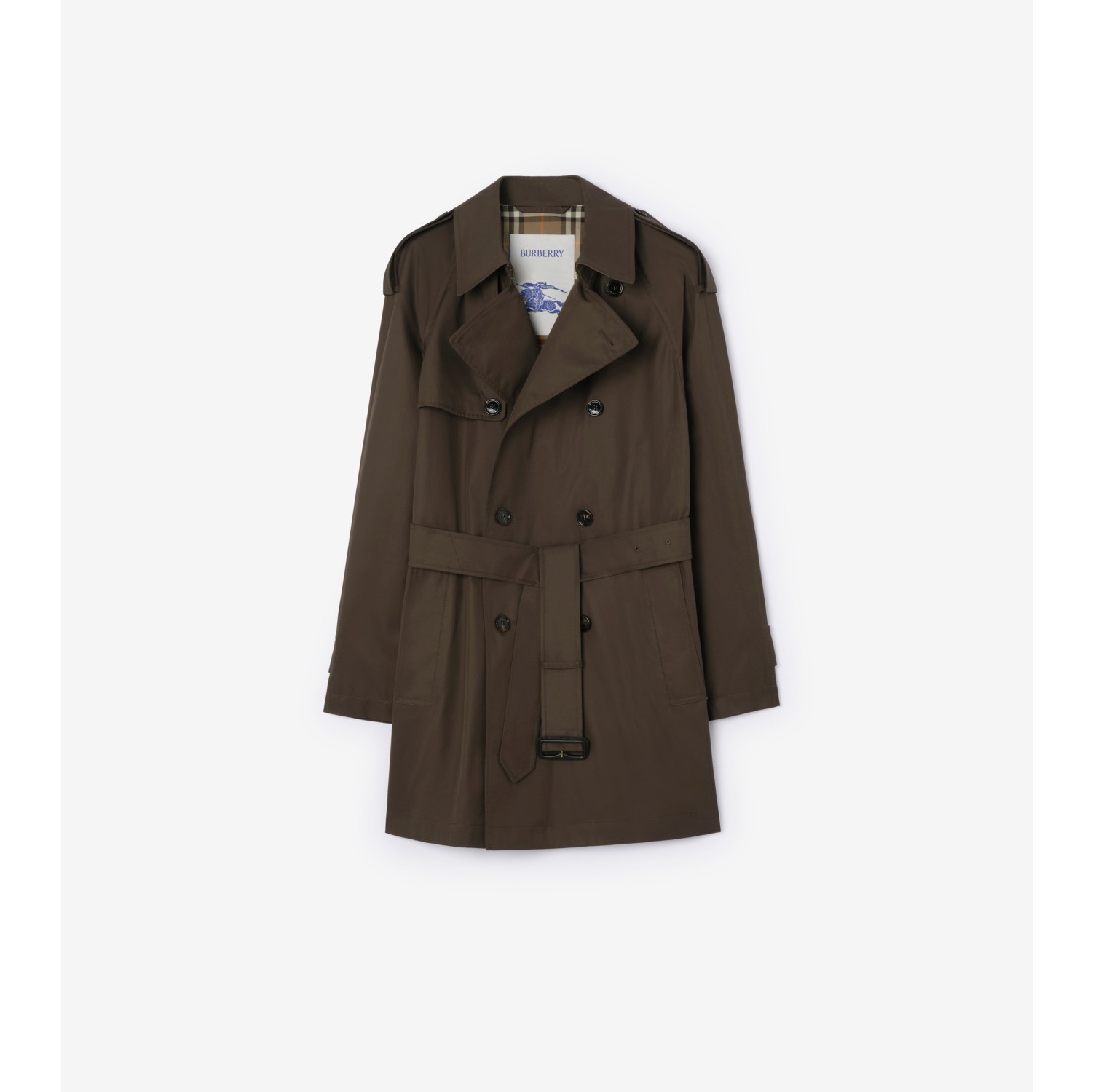 Trench Leadenham medio in gabardine