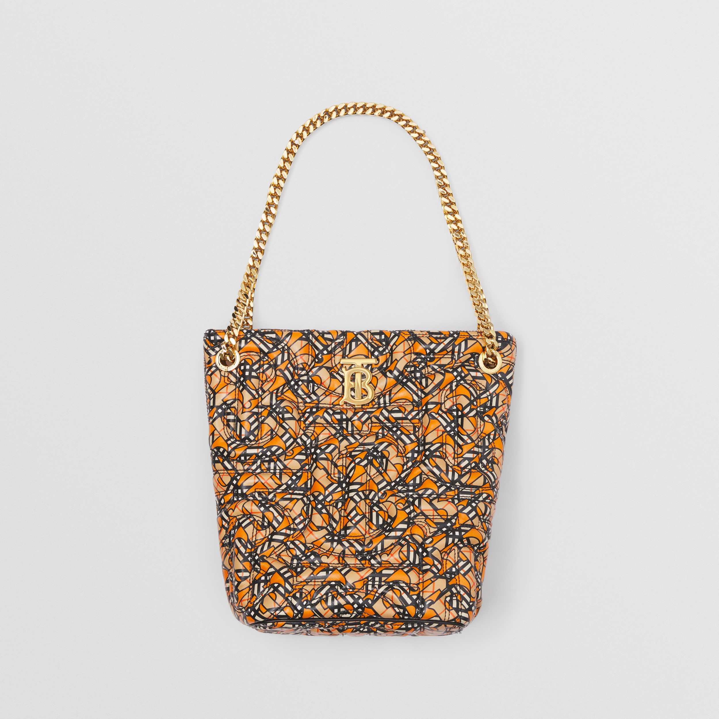Kleine Lammleder-Bucket Bag „Lola“ mit Monogramm (Mehrfarbig) - Damen | Burberry® - 4