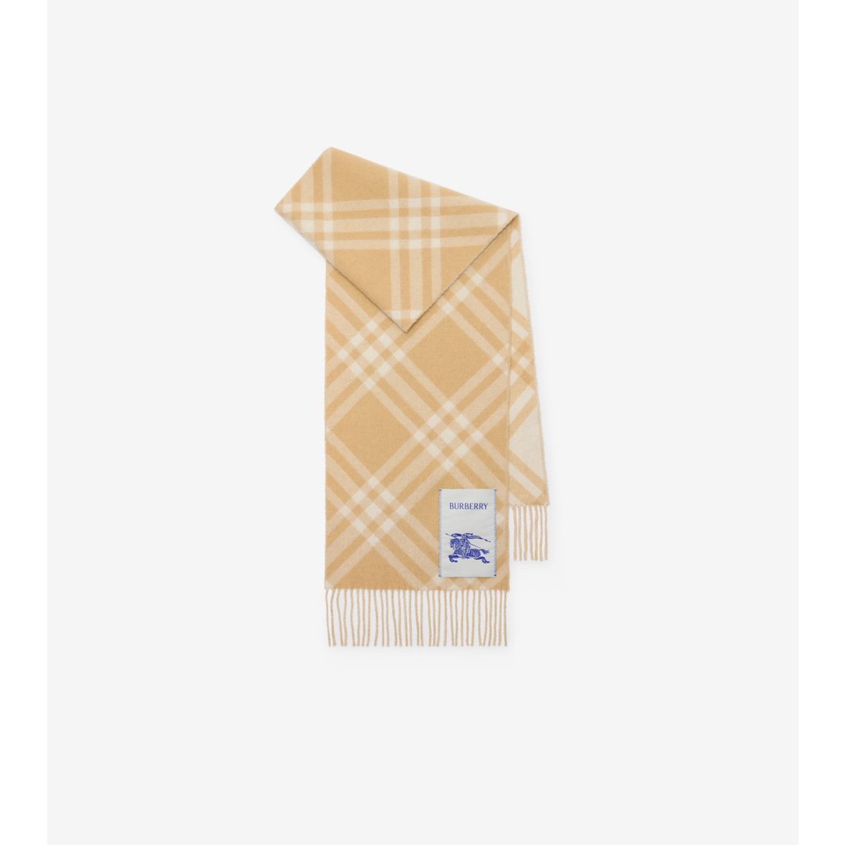 Burberry Check-pattern Cashmere Scarf In Brown