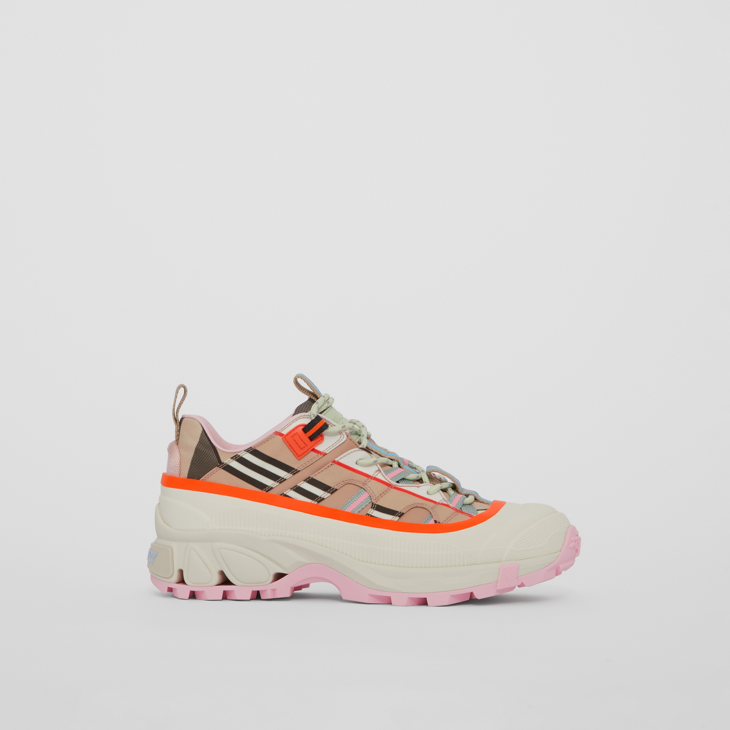 Technical Leather Arthur Sneakers in Multicolour - Women | Burberry® Official - 1