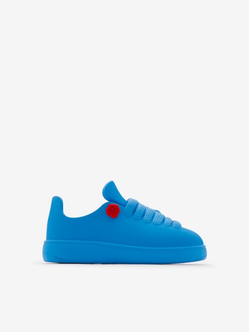Shop Burberry Bubble Sneakers In Turquoise