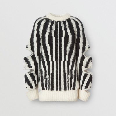 burberry mohair cardigan