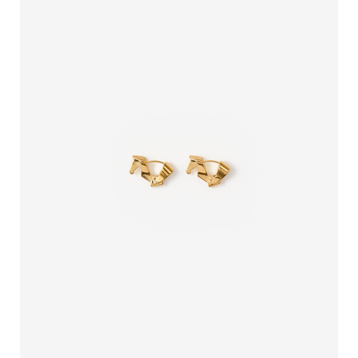 Horse Hoop Earrings in Gold - Women | Burberry® Official