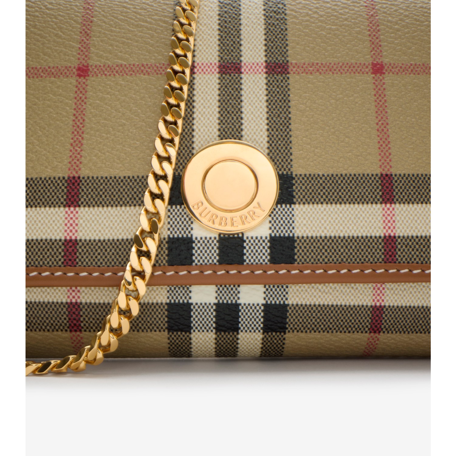 Check Chain Strap Wallet