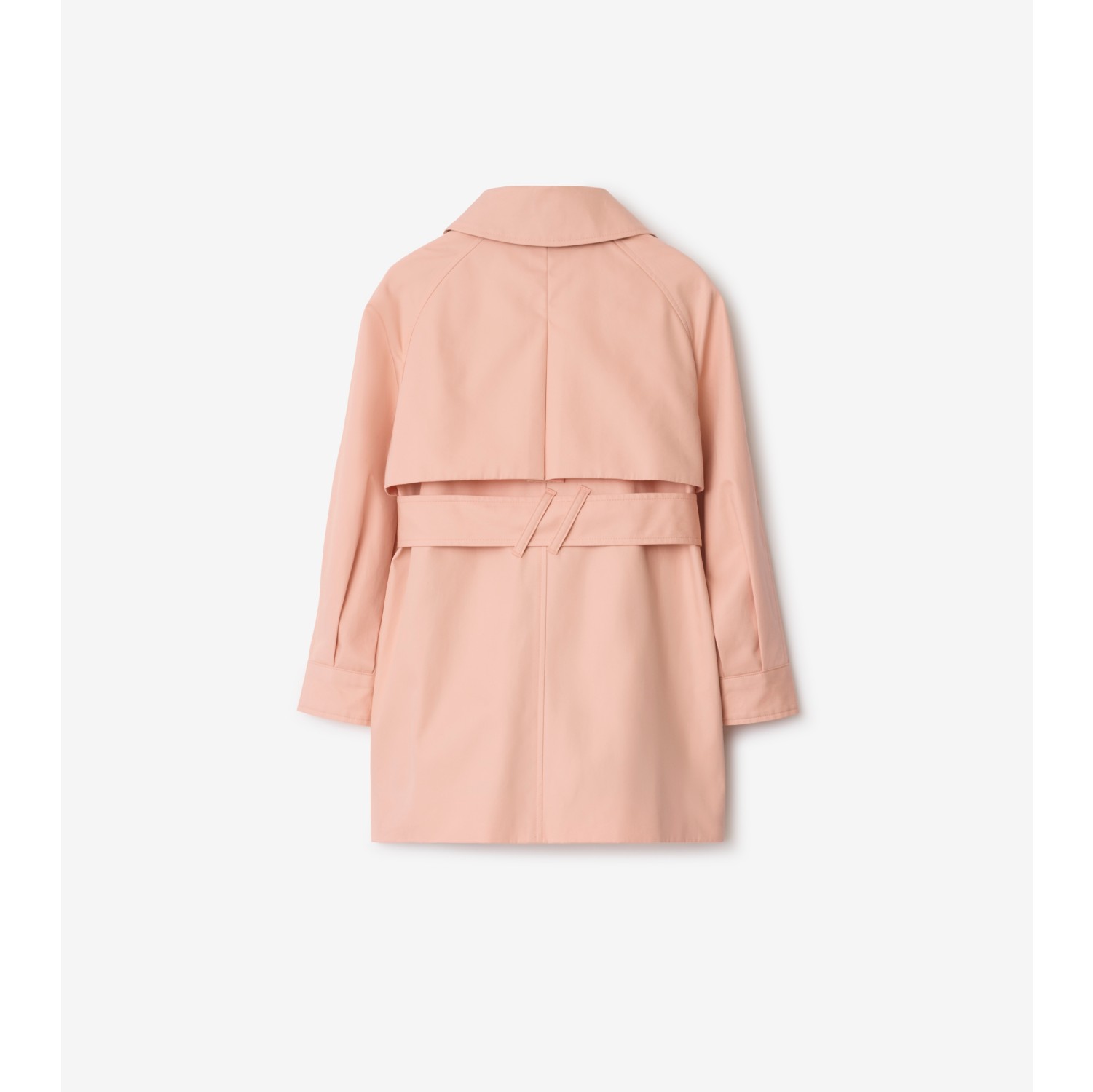 Trench in cotone con cappuccio