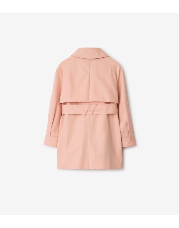 Cotton Hooded Trench Coat