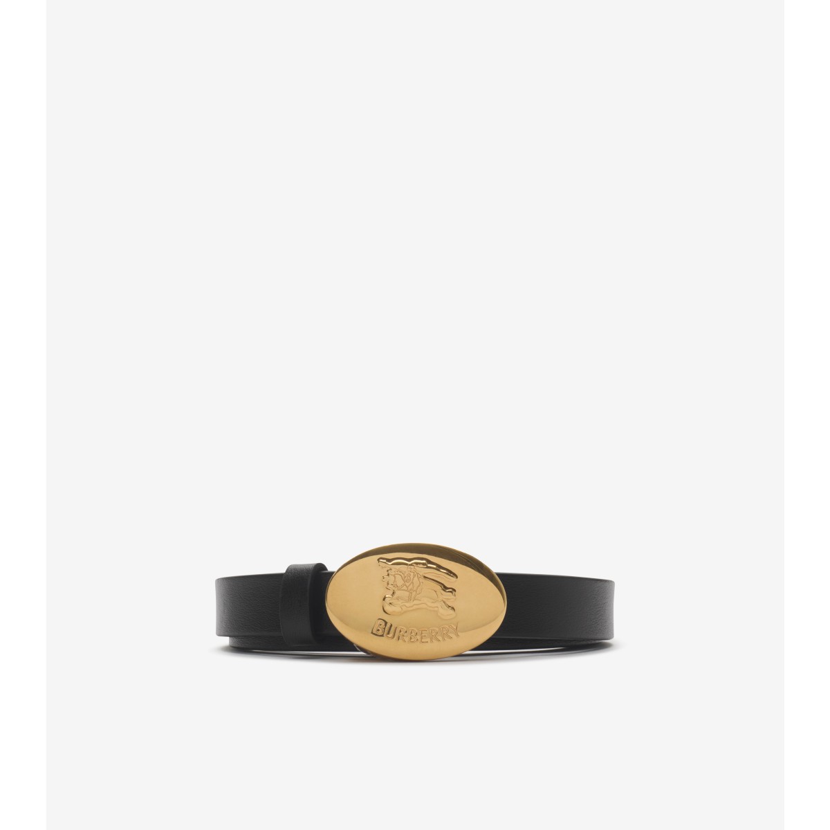 Burberry Reversible Leather Oval Knight Stamp Belt