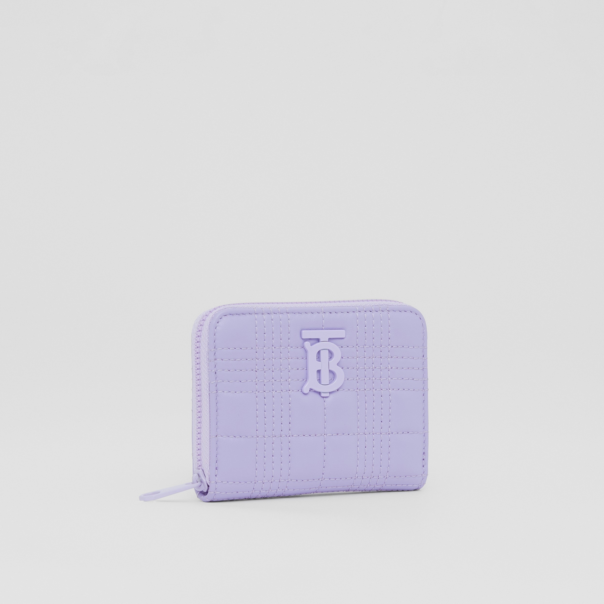 Quilted Lambskin Lola Zip Wallet in Soft Violet - Women | Burberry® Official - 4