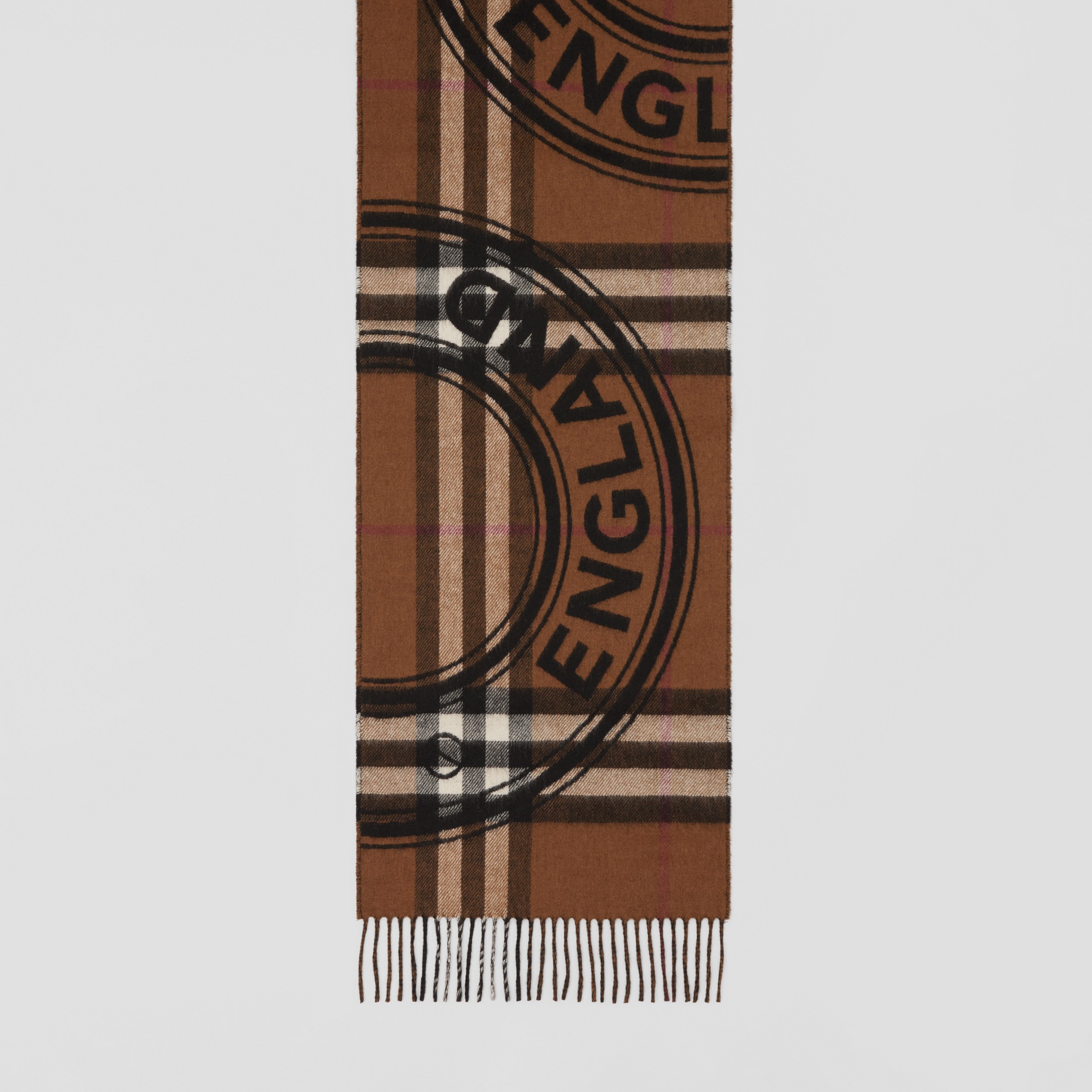 Sciarpa in cashmere con stampa in stile collage (Marrone Betulla Scuro) | Sito ufficiale Burberry® - 3