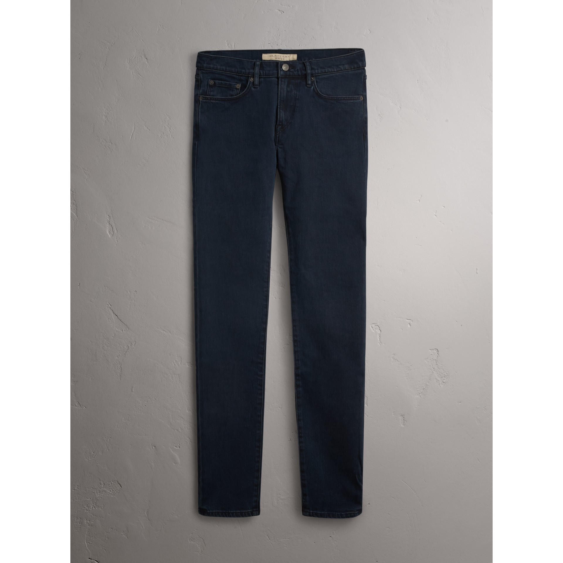 Slim Fit Stretch Denim Jeans in Dark Indigo - Men | Burberry United States