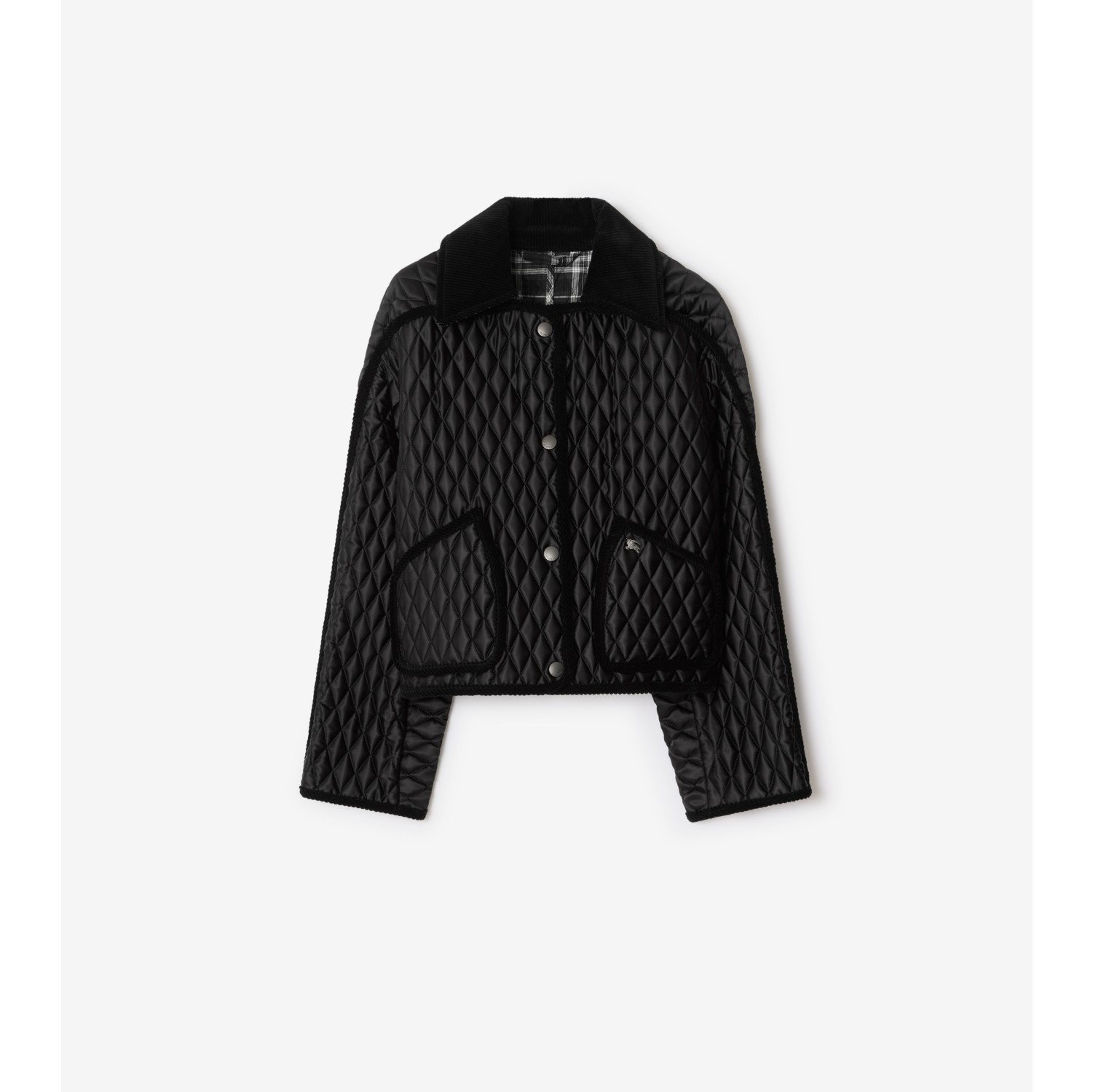 Cropped Quilted Nylon Floriston Jacket