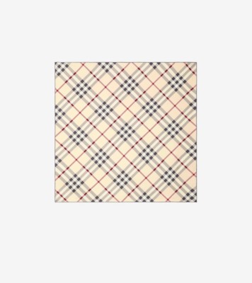 チェック シルク スカーフ (ストーン) | Burberry®公式サイト