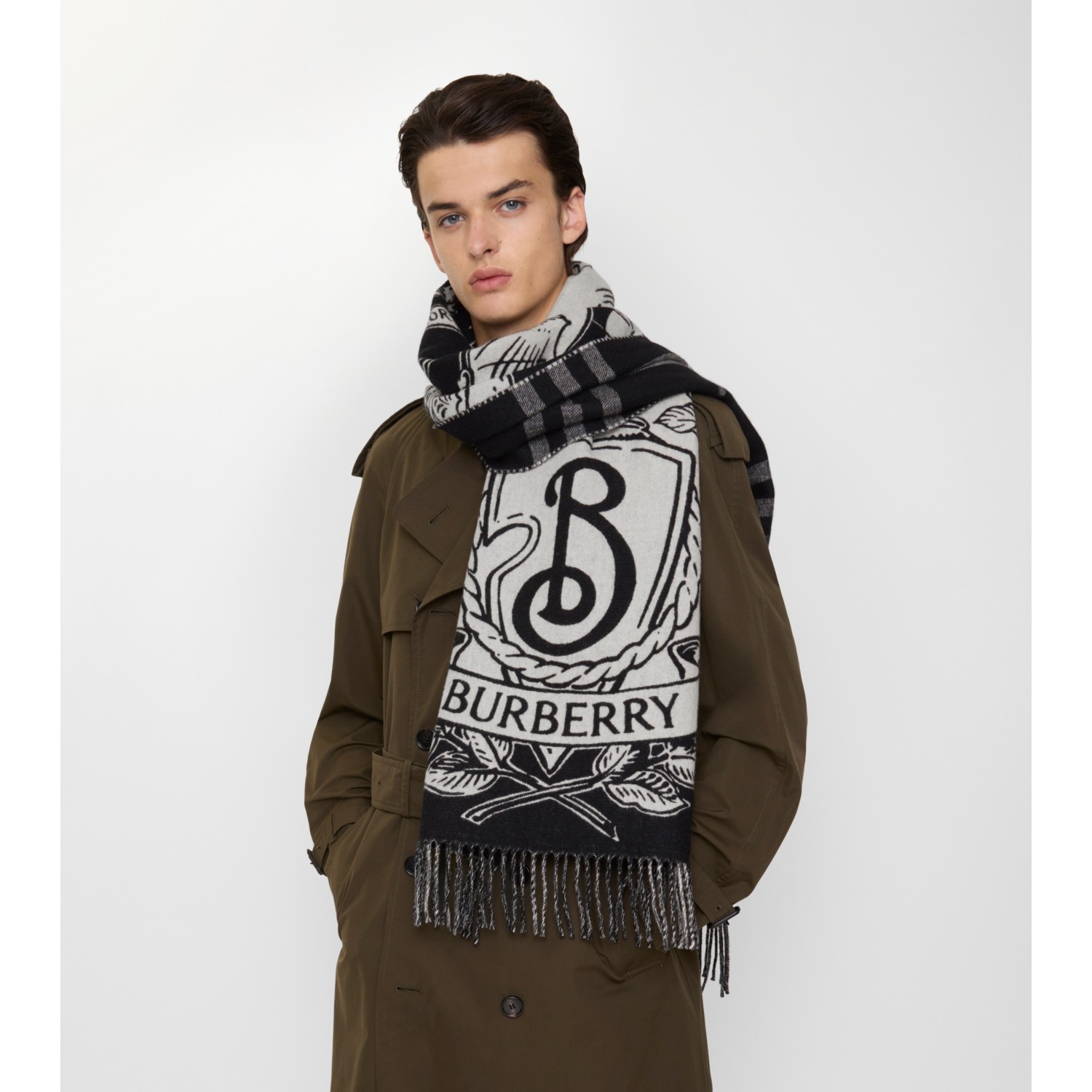 Wide Reversible Stormy Knight Scarf - thumbnail 7