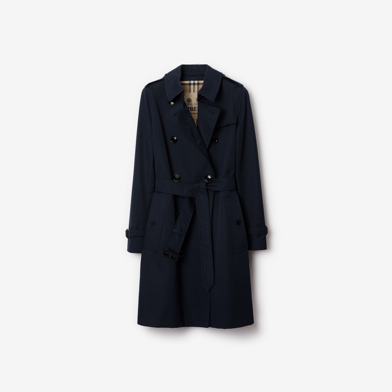 Mid-length Kensington Heritage Trench Coat in Coal Blue - Women | Burberry® Official