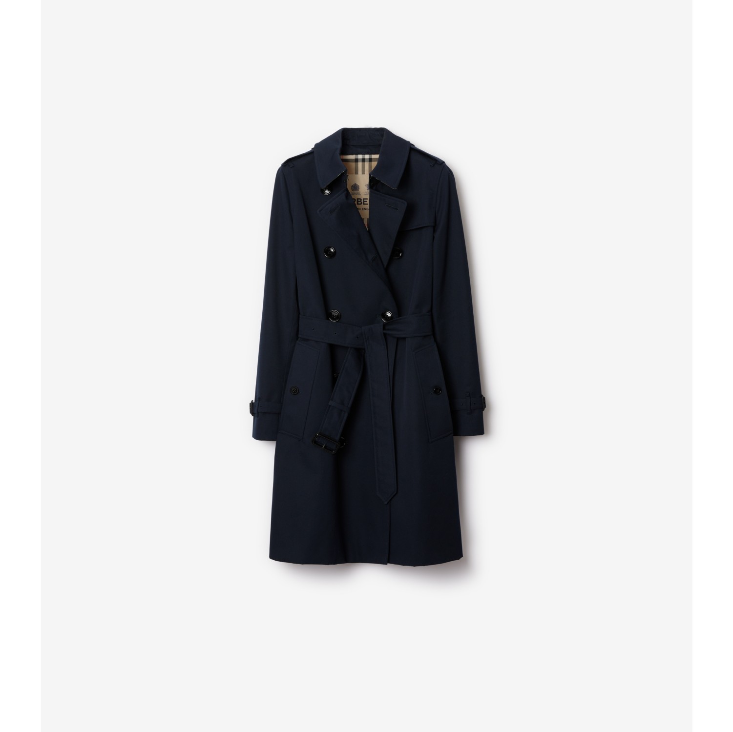 Mid length Kensington Heritage Trench Coat in Coal blue Women