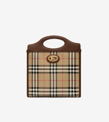 Small Pocket Bag in Archive beige - Women, Cotton | Burberry® Official