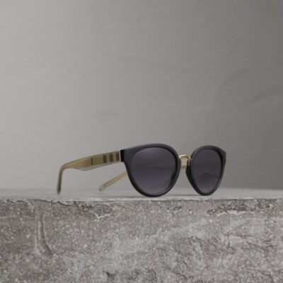 burberry cat eye check sunglasses