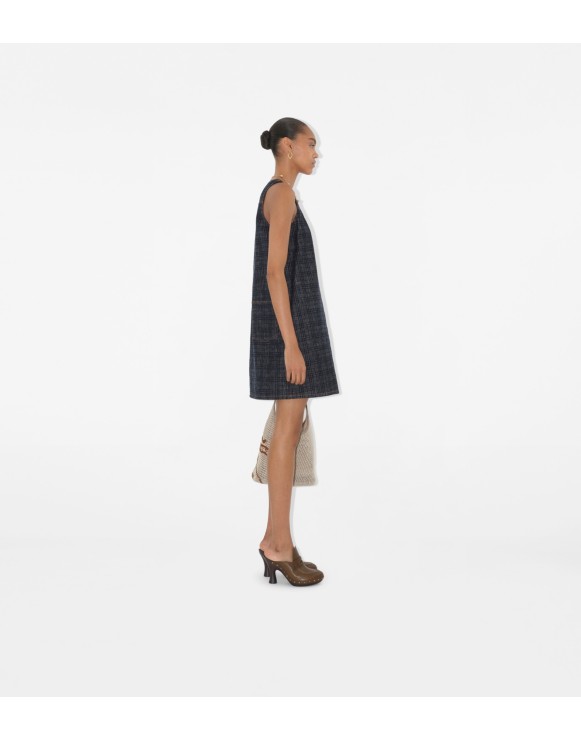 Check Denim Dress