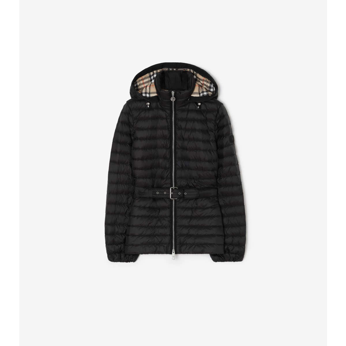  Check Nylon Amberley Puffer Jacket