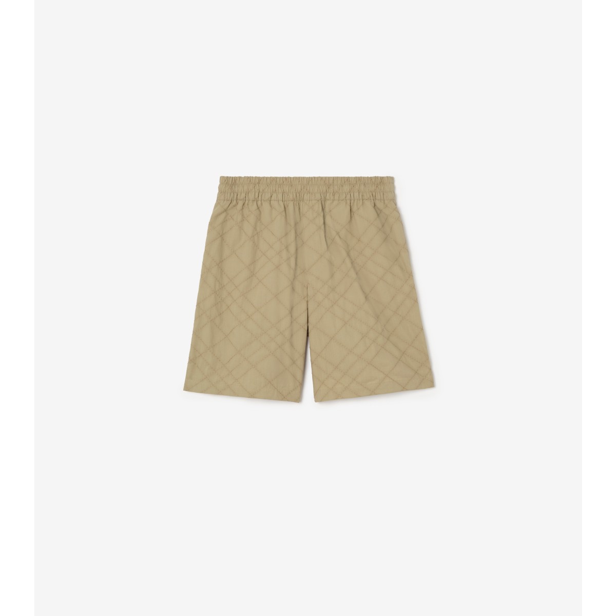  Check Embroidered Cotton Shorts