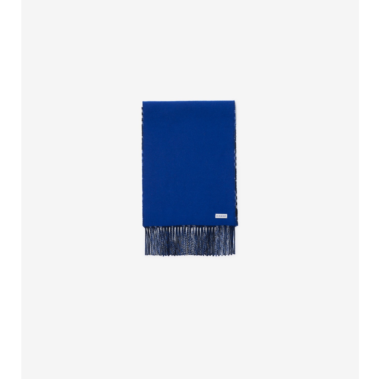 Gradient Check Cashmere Scarf