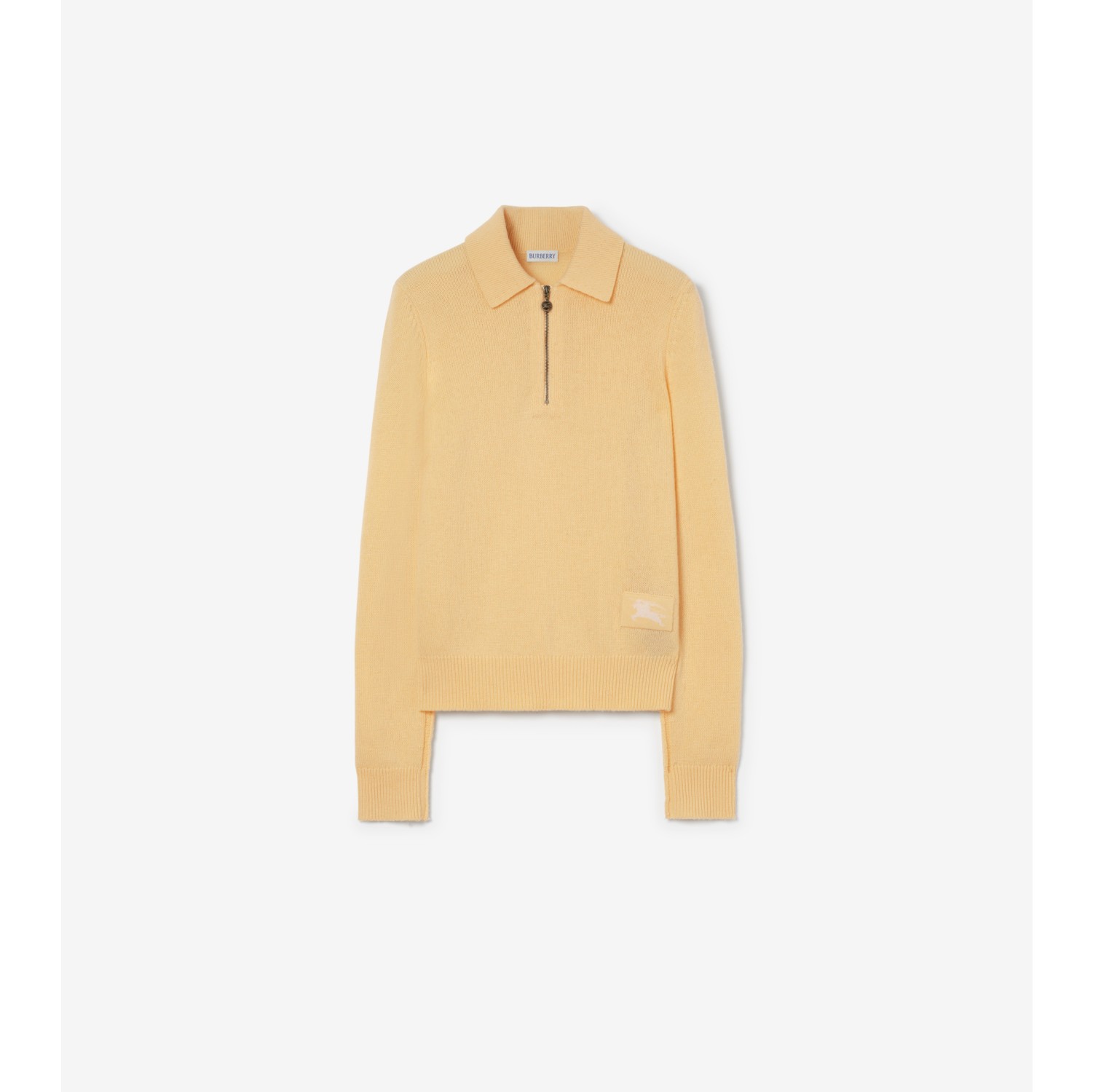 Long-sleeve Cashmere Polo Shirt