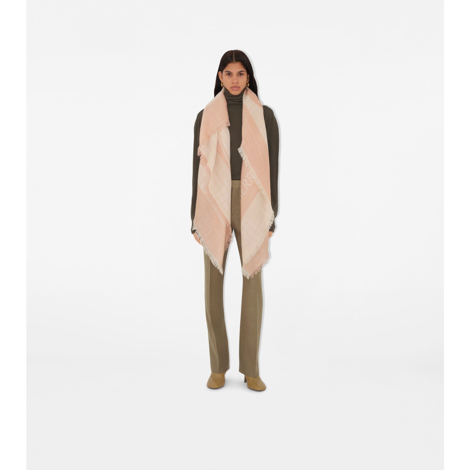 EKD Check Wool Blend Scarf