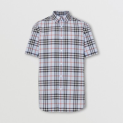 burberry mens shirt blue