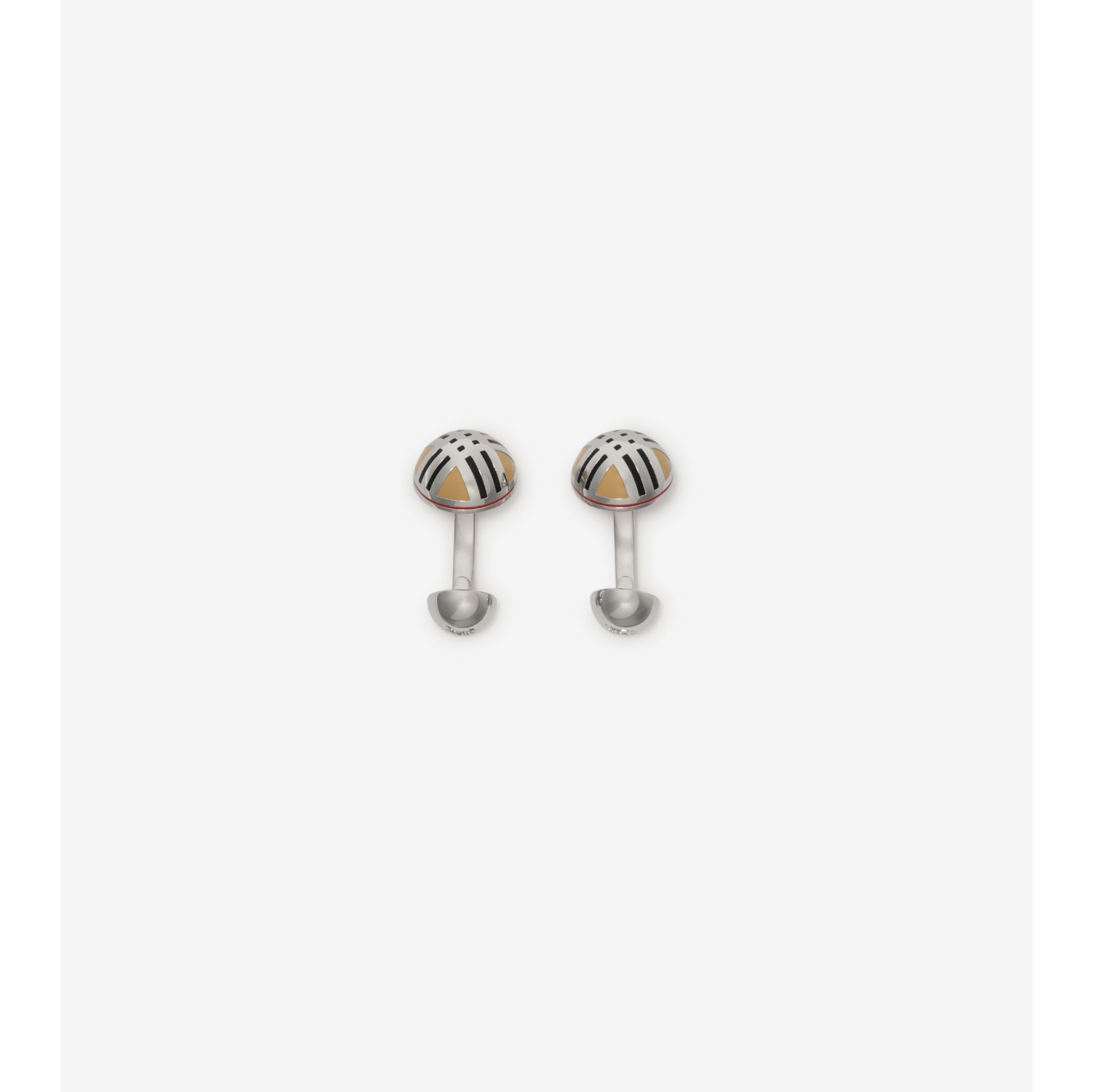 Boutons de manchette en émail Check