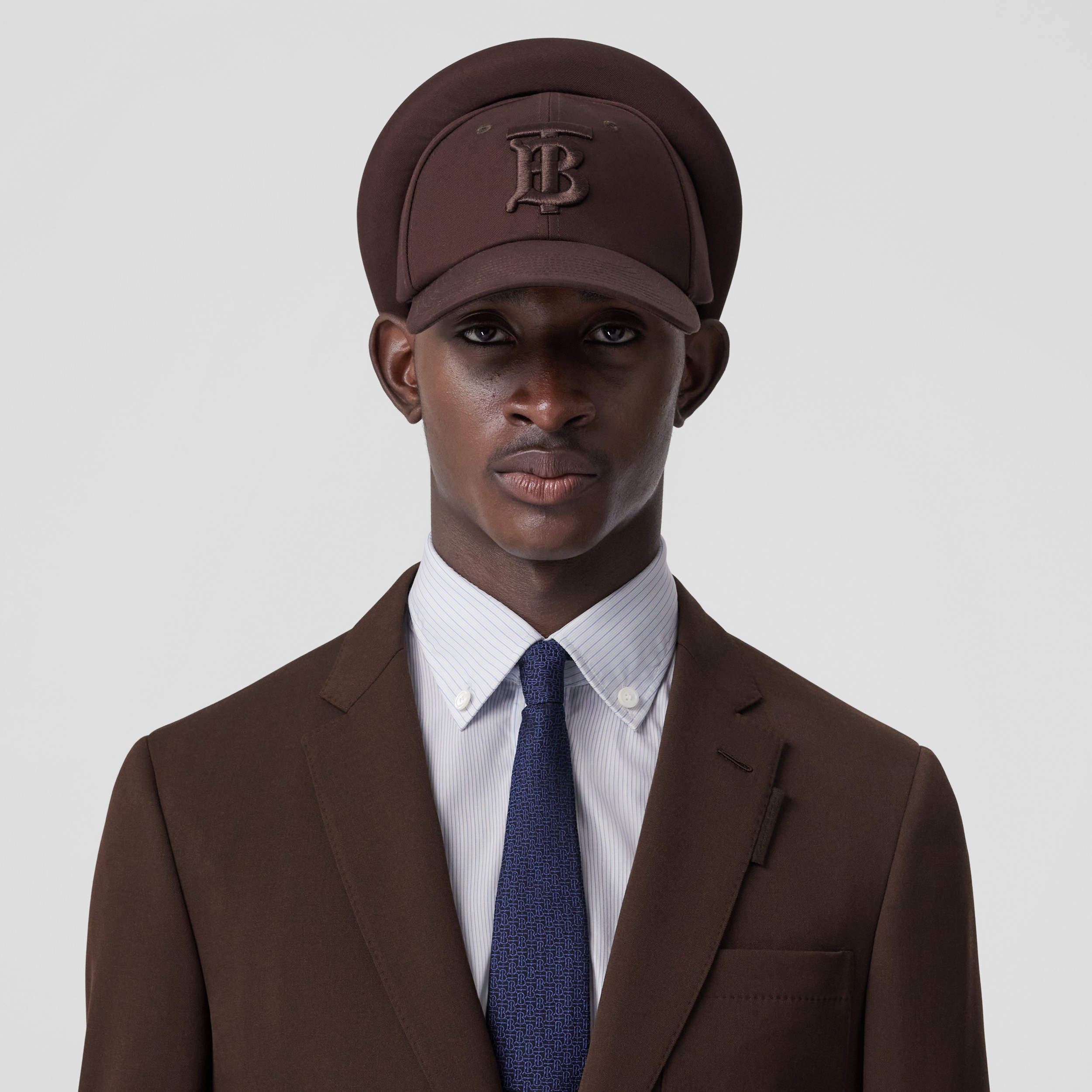 Slim Fit Wool Tailored Jacket in Dark Umber - Men | Burberry® Official - 2