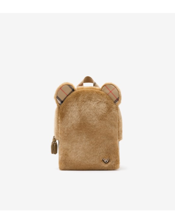 フェイクファーテディ バックパック