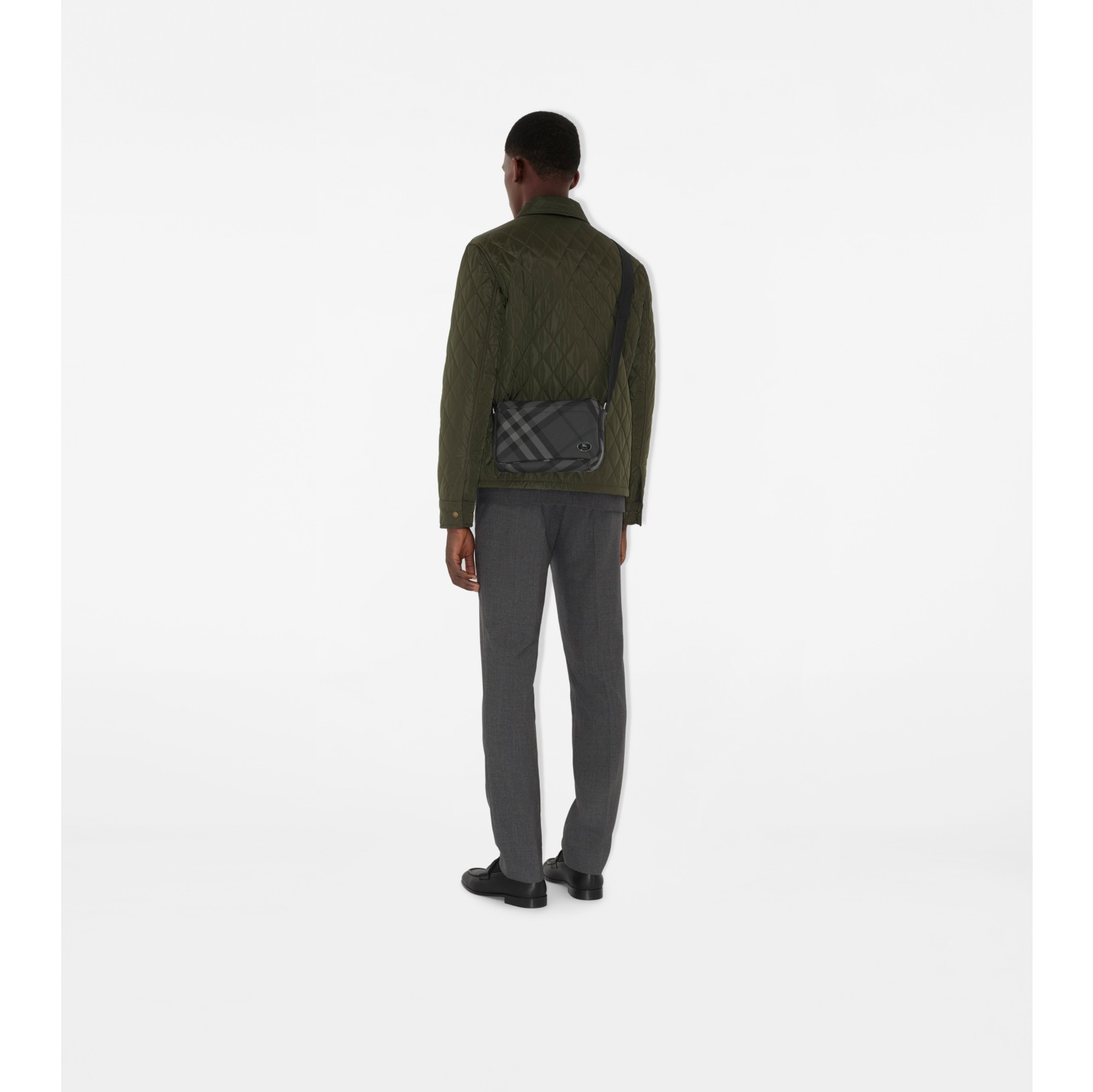 Slim Grid Crossbody Bag