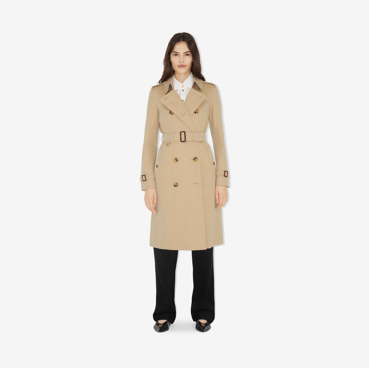 Chelsea - Trench coat Heritage (Mel) - Mulheres | Burberry® oficial