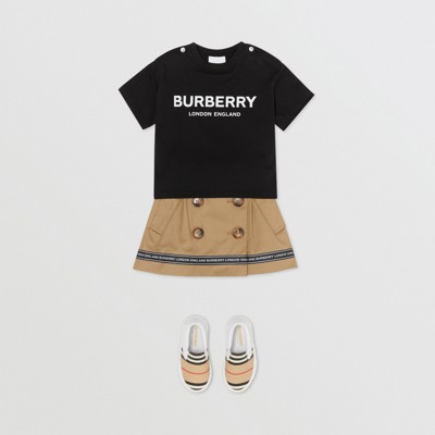 burberry logo print shirt