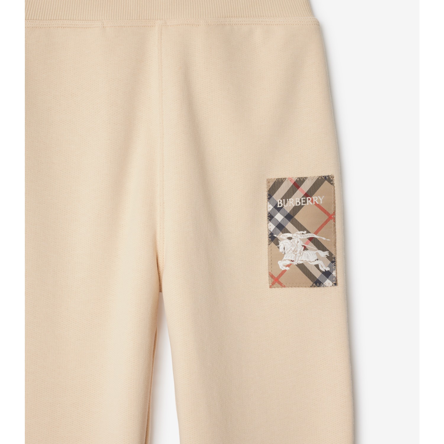 Pantalon de jogging en coton avec étiquette Check