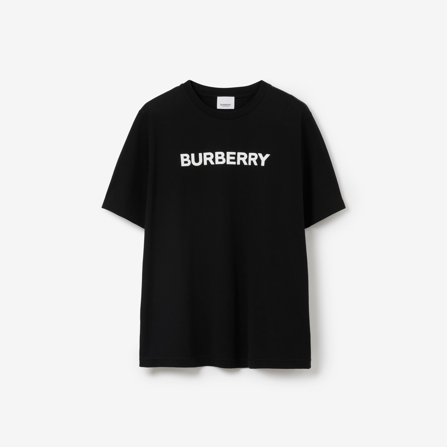 로고 프린트 티셔츠 (블랙) - 여성 | Burberry®