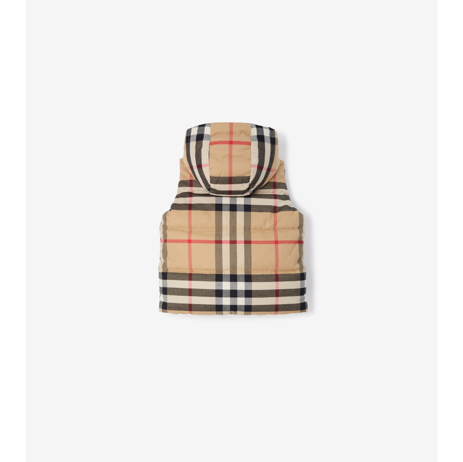 リバーシブル チェック ダウンベスト (アーカイブベージュ) | Burberry