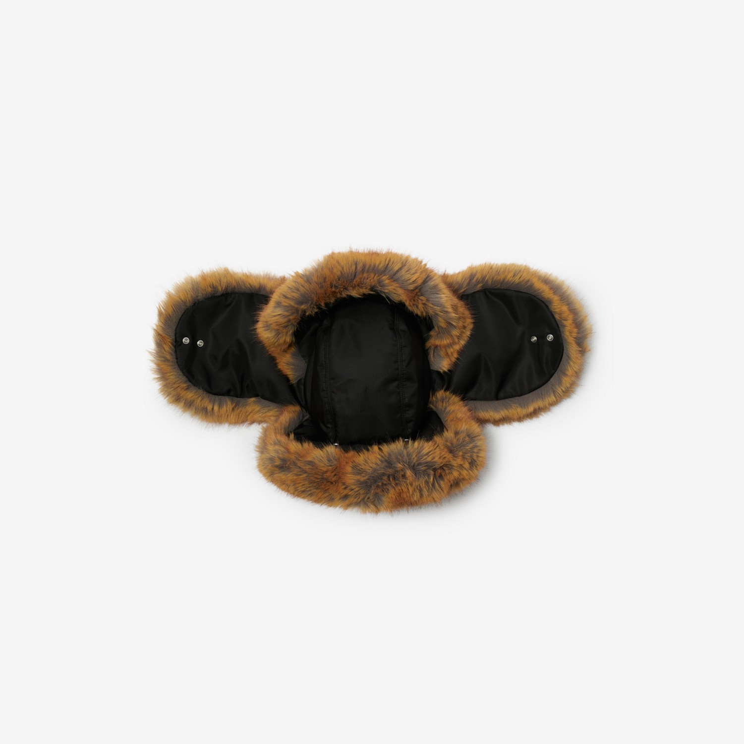 Ohrenklappenmütze aus Nylon und Kunstpelz (Schwarz) | Burberry®